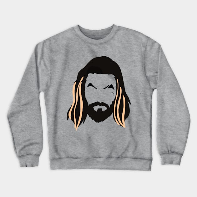 Jason Momoa Crewneck Sweatshirt by Whitelaw Comics